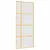 Produktbild 2 för Skjutdörr guld 90x205 cm frostat ESG-glas och aluminium