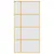 Produktbild 4 för Skjutdörr guld 102,5x205 cm frostat ESG-glas och aluminium