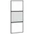 Produktbild 2 för Skjutdörr svart 90x205 cm härdat glas och aluminium