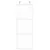 Produktbild 3 för Skjutdörr vit 76x205 cm härdat glas och aluminium