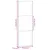 Produktbild 8 för Skjutdörr vit 76x205 cm härdat glas och aluminium