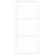Produktbild 4 för Skjutdörr vit 90x205 cm härdat glas och aluminium