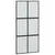 Produktbild 2 för Skjutdörr svart 102,5x205 cm härdat glas och aluminium