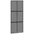 Produktbild 2 för Skjutdörr svart 90x205 cm härdat glas och aluminium