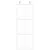 Produktbild 3 för Skjutdörr vit 76x205 cm härdat glas och aluminium