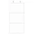 Produktbild 3 för Skjutdörr vit 102,5x205 cm härdat glas och aluminium