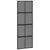 Produktbild 2 för Skjutdörr svart 76x205 cm härdat glas och aluminium