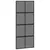 Produktbild 2 för Skjutdörr svart 90x205 cm härdat glas och aluminium