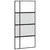 Produktbild 2 för Skjutdörr svart 102,5x205 cm härdat glas och aluminium