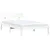 Produktbild 2 för Sängram vit 75x190 cm massiv furu