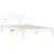 Produktbild 3 för Sängram vit 75x190 cm massiv furu