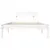 Produktbild 4 för Sängram vit 75x190 cm massiv furu