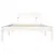 Produktbild 4 för Sängram vit 90x200 cm massiv furu