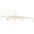 Produktbild 3 för Sängram vit 75x190 cm massiv furu