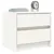 Produktbild 3 för Sängbord vit 40x31x35,5 cm massiv furu