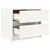 Produktbild 6 för Sängbord vit 40x31x35,5 cm massiv furu