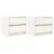 Produktbild 2 för Sängbord 2 st vit 40x31x35,5 cm massiv furu