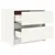 Produktbild 7 för Sängbord 2 st vit 40x31x35,5 cm massiv furu
