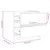 Produktbild 11 för Sängbord 2 st vit 40x31x35,5 cm massiv furu