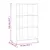Produktbild 8 för Bokhylla 70x33x110 cm massiv furu
