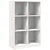 Produktbild 2 för Bokhylla vit 70x33x110 cm massiv furu