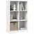 Produktbild 3 för Bokhylla vit 70x33x110 cm massiv furu