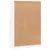 Produktbild 6 för Bokhylla vit 70x33x110 cm massiv furu
