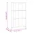 Produktbild 8 för Bokhylla vit 70x33x110 cm massiv furu