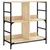 Produktbild 2 för Bokhylla sonoma-ek 78,5x33x82 cm konstruerat trä