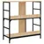 Produktbild 6 för Bokhylla sonoma-ek 78,5x33x82 cm konstruerat trä