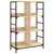 Produktbild 2 för Bokhylla sonoma-ek 78,5x33x117,5 cm konstruerat trä