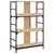 Produktbild 6 för Bokhylla sonoma-ek 78,5x33x117,5 cm konstruerat trä