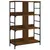 Produktbild 2 för Bokhylla brun ek 78,5x33x117,5 cm konstruerat trä