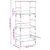 Produktbild 9 för Bokhylla sonoma-ek 50x33x117,5 cm konstruerat trä