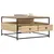 Produktbild 4 för Soffbord sonoma-ek 80x80x45 cm konstruerat trä