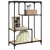 Produktbild 3 för Bokhylla sonoma-ek 81x36x115 cm konstruerat trä och stål