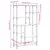 Produktbild 9 för Bokhylla sonoma-ek 99x35,5x176 cm konstruerat trä och stål