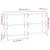 Produktbild 9 för Konsolbord svart 200x28x80,5 cm konstruerat trä