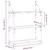 Produktbild 8 för Vägghylla 3 hyllor sonoma-ek 60x21x78,5 cm konstruerat trä
