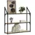 Produktbild 3 för Vägghylla 3 hyllor sonoma-ek 80x21x78,5 cm konstruerat trä