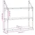 Produktbild 8 för Vägghylla 3 hyllor brun ek 80x21x78,5 cm konstruerat trä