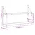 Produktbild 8 för Vägghylla 2 hyllor sonoma-ek 80x21x51 cm konstruerat trä