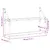 Produktbild 8 för Vägghylla 2 hyllor rökfärgad ek 80x21x51 cm konstruerat trä