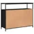 Produktbild 8 för Skänk svart 100x35x80 cm konstruerat trä