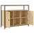 Produktbild 5 för Skänk sonoma-ek 100x35x80 cm konstruerat trä