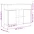 Produktbild 11 för Skänk sonoma-ek 100x35x80 cm konstruerat trä