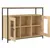Produktbild 5 för Skänk sonoma-ek 100x35x80 cm konstruerat trä