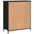 Produktbild 8 för Skänk svart 70x30x80 cm konstruerat trä