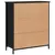 Produktbild 8 för Skänk svart 70x30x80 cm konstruerat trä