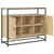 Produktbild 5 för Skänk sonoma-ek 100x35x80 cm konstruerat trä